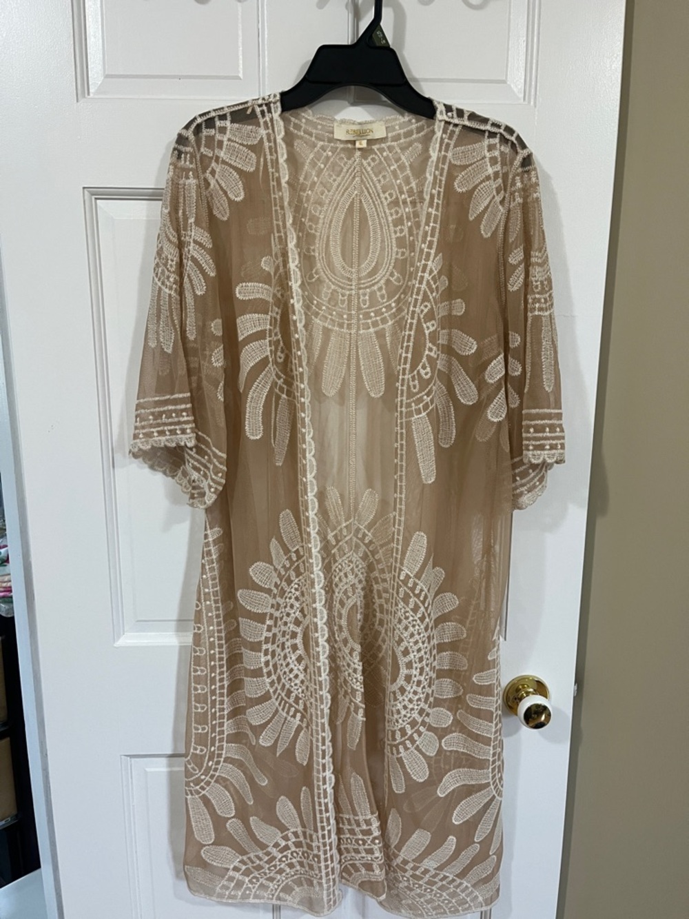 Sheer pool beach coverup